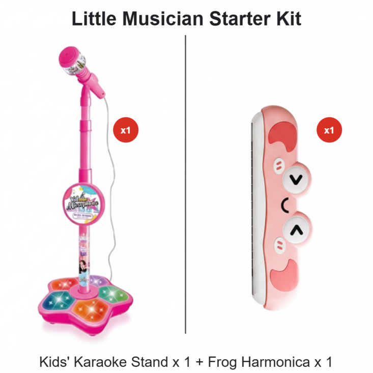 🎅Christmas Hot Sale 50% Off🎁 Microphone Toy, Karaoke Machine Toy with Light🎤