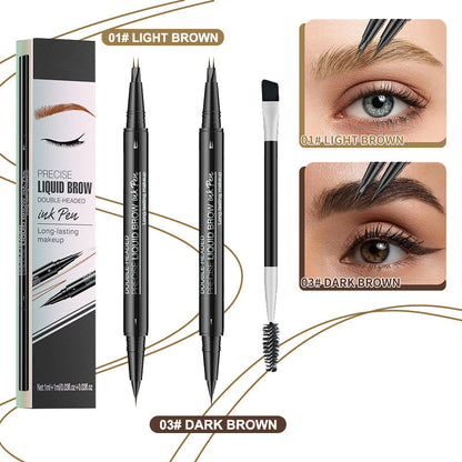 🔥2025 NEW YEAR Sale🔥 2-in-1 Dual-Ended Microblading Eyebrow Pen
