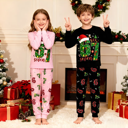 🎄2025 Christmas Sale🎅The Viral 67 Christmas Kids Pajama Set