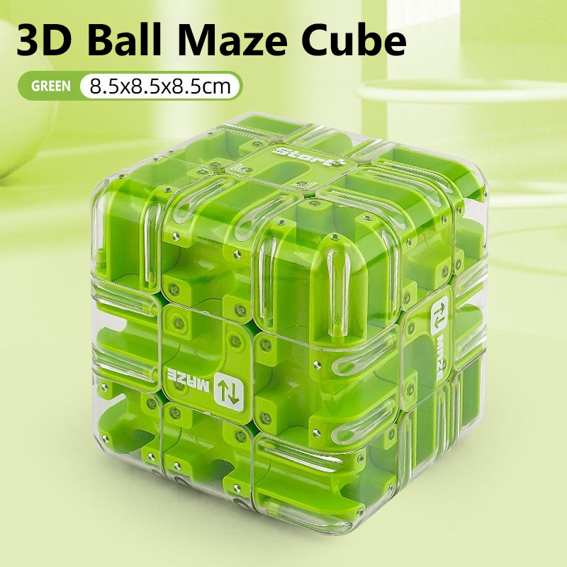 🧩 50% OFF NOW! ✨ Large Labyrinth 3D Puzzle Maze Cube - 120 Challenging Routes with Smooth Rotation for Cognitive Development & Fun 🧠🔛