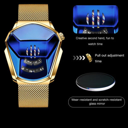 Luxury Mens Racing Sport Rhombus Watch