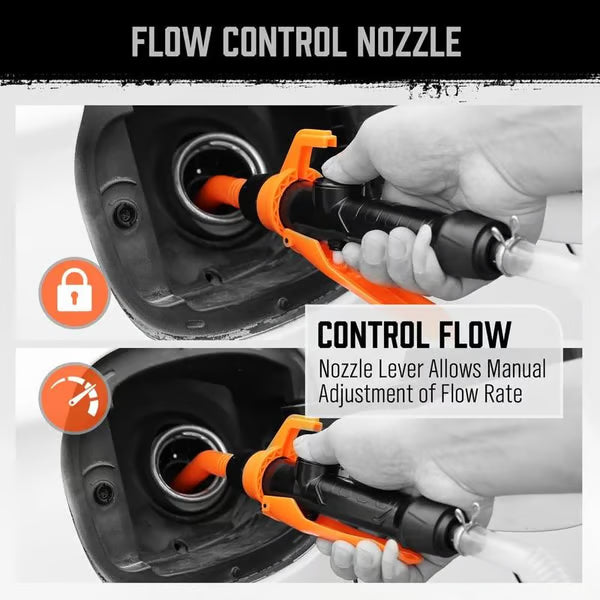 Cordless Fuel Transfer Pump Compatible with DeWalt 20V & Milwaukee 18V Batteries