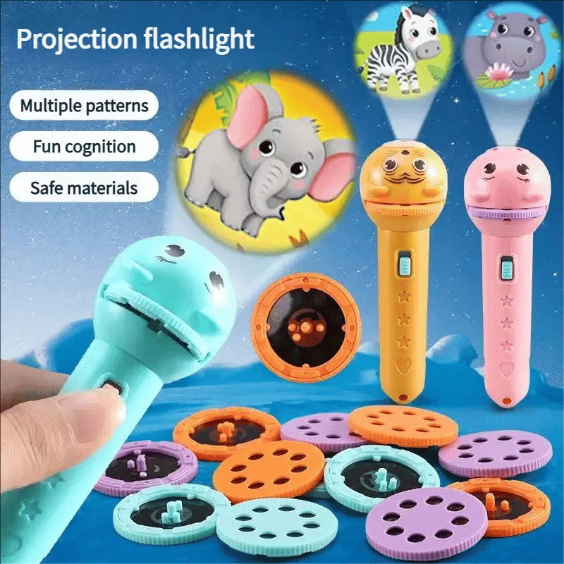 3 Slide Films Projection Torch Light Toy ----24 random patterns