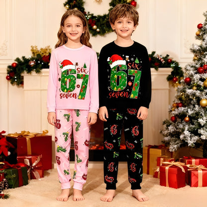 🎄2025 Christmas Sale🎅The Viral 67 Christmas Kids Pajama Set