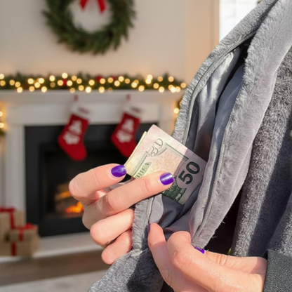 Black Friday Big Promotion Save 50%🔥Faux Fur Scarf With Hidden Zipper Pocket