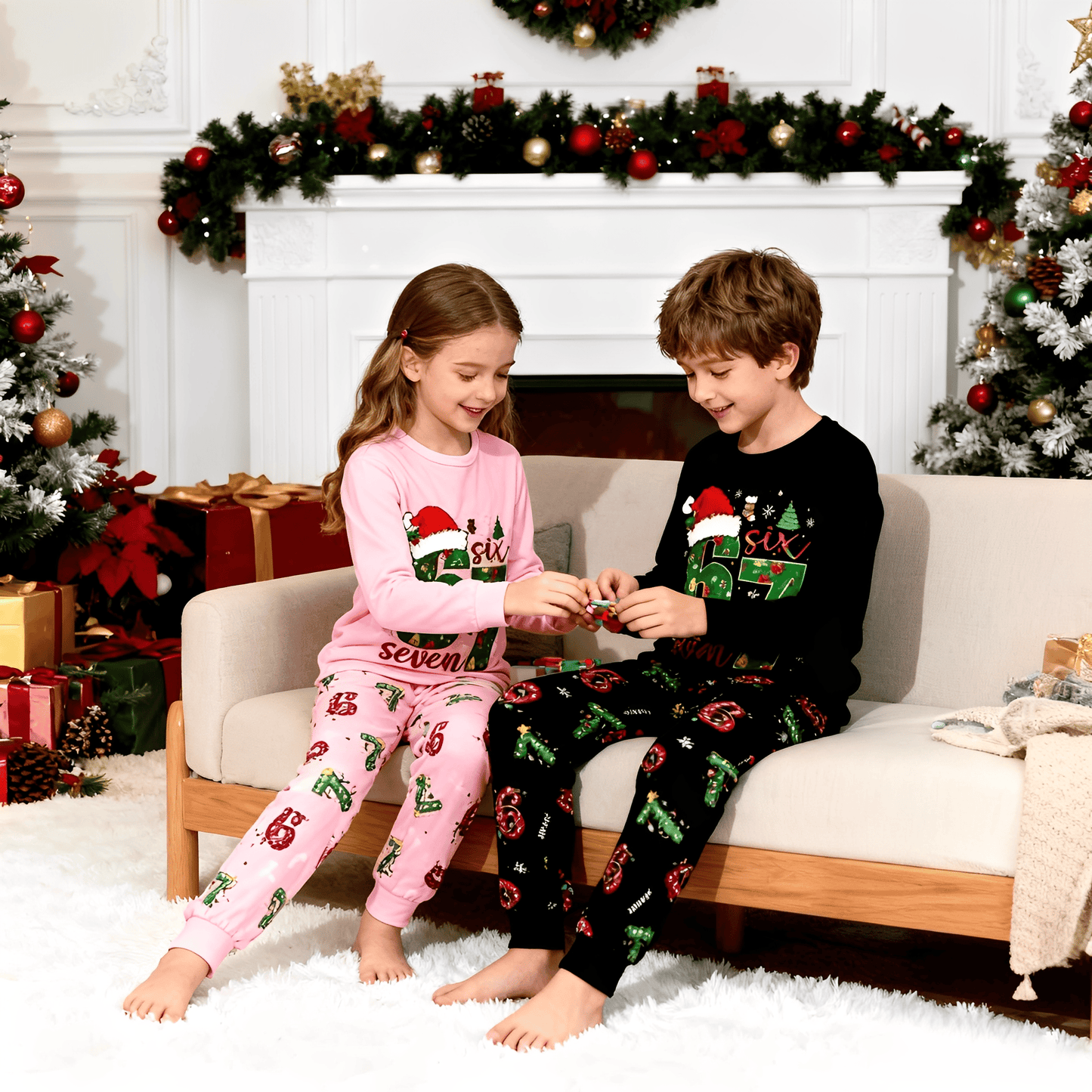 🎄2025 Christmas Sale🎅The Viral 67 Christmas Kids Pajama Set