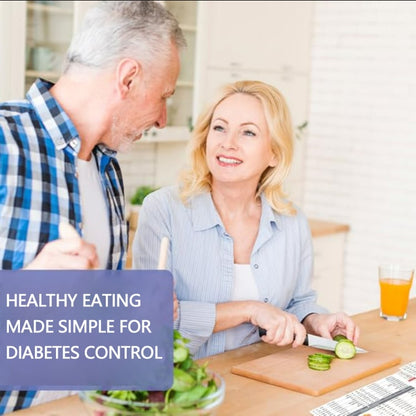 🔥3 Counts Diabetic Food Chart Brochurae & Meal Planner - Low GI Foods, Calories, Glycemic Index, and Vitamin Chart