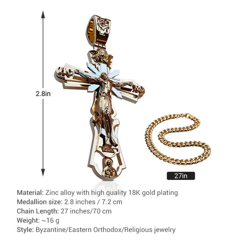 ✝️📿Holy Jesus Pendant - Symbol of Faith & Protection🕊️