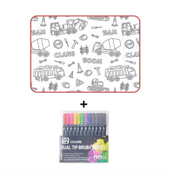 🎅Christmas Sale 60% OFF🎁DIY Cartoon Colorable Pajamas for Kids🎨