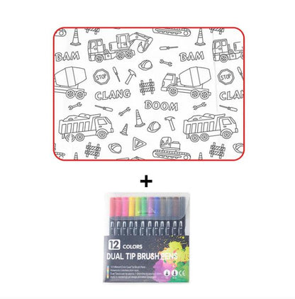 🎅Christmas Sale 60% OFF🎁DIY Cartoon Colorable Pajamas for Kids🎨