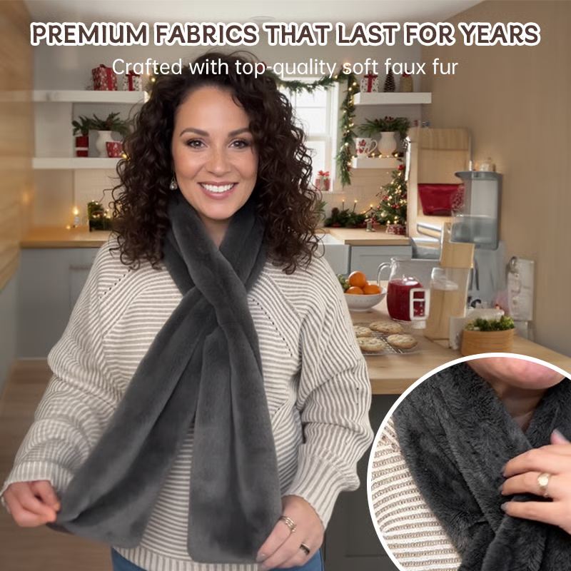 Black Friday Big Promotion Save 50%🔥Faux Fur Scarf With Hidden Zipper Pocket