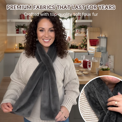 Black Friday Big Promotion Save 50%🔥Faux Fur Scarf With Hidden Zipper Pocket