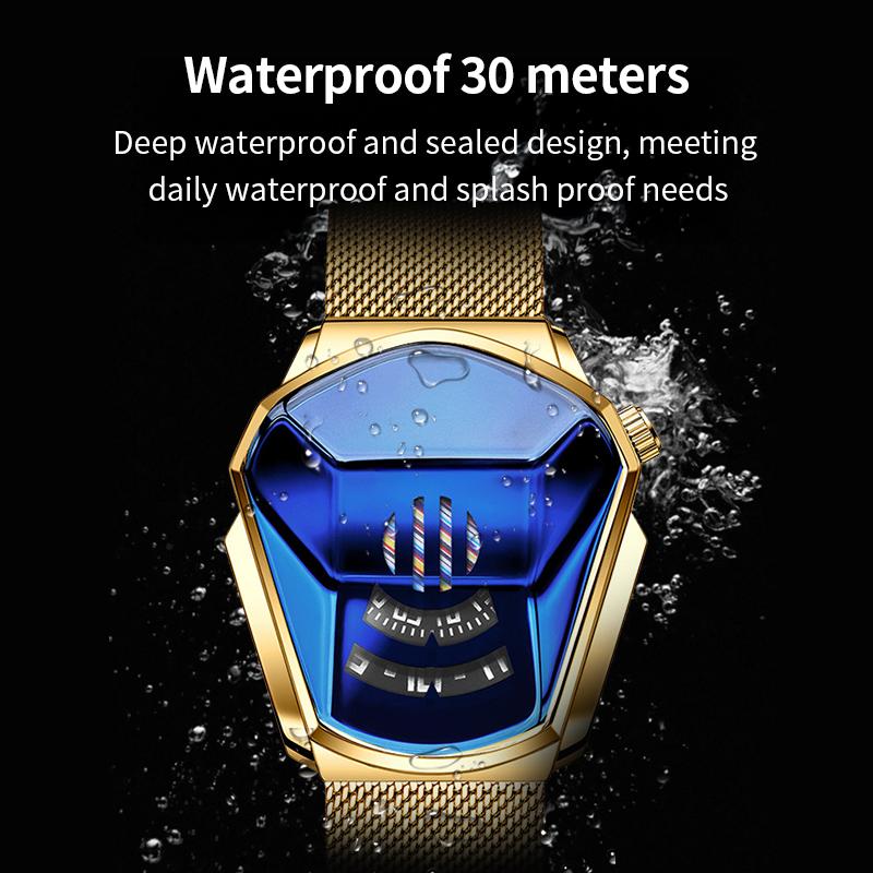 Luxury Mens Racing Sport Rhombus Watch