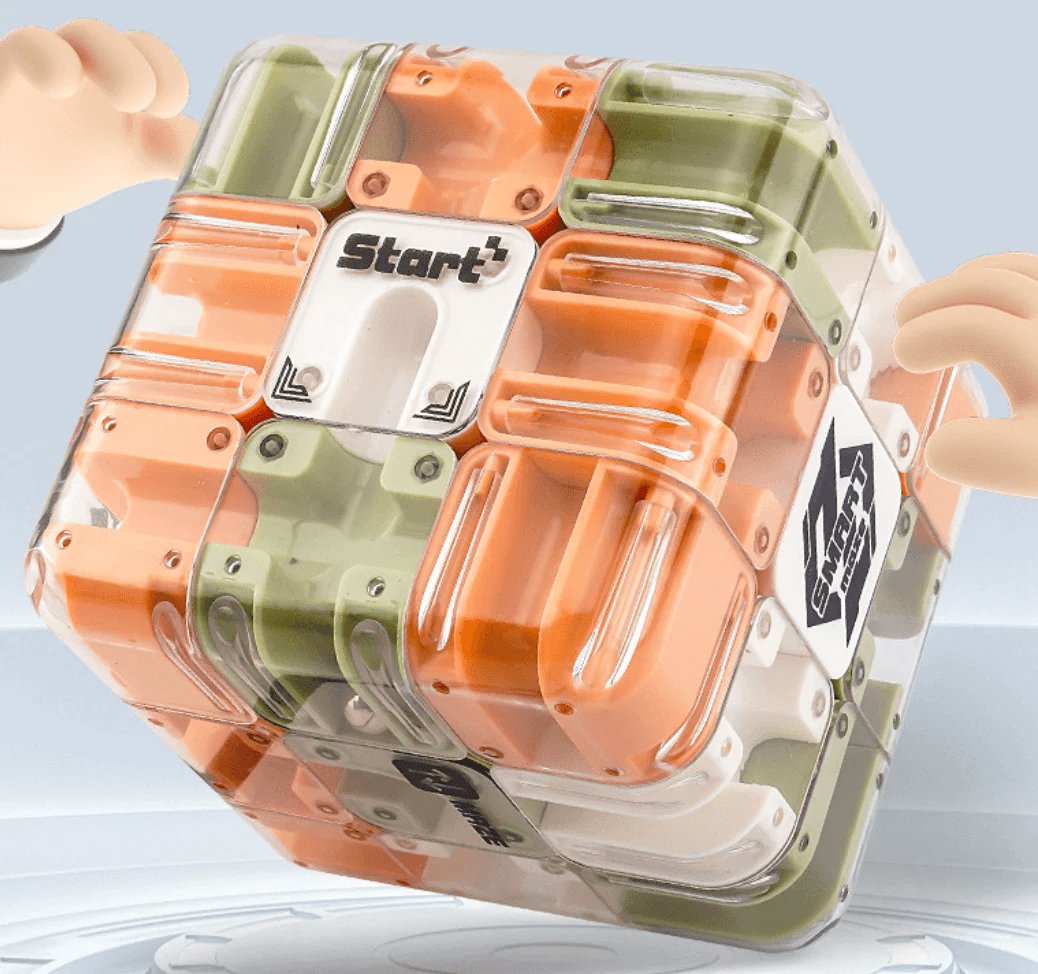 🧩 50% OFF NOW! ✨ Large Labyrinth 3D Puzzle Maze Cube - 120 Challenging Routes with Smooth Rotation for Cognitive Development & Fun 🧠🔛