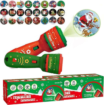 3 Slide Films Projection Torch Light Toy ----24 random patterns