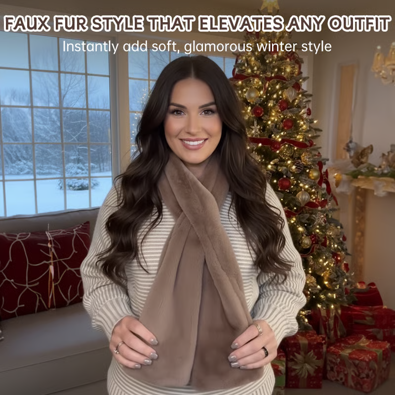 Black Friday Big Promotion Save 50%🔥Faux Fur Scarf With Hidden Zipper Pocket