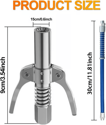 Double Handle High Pressure Quick Release Grease Coupler