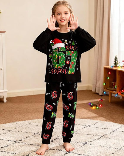 🎄2025 Christmas Sale🎅The Viral 67 Christmas Kids Pajama Set