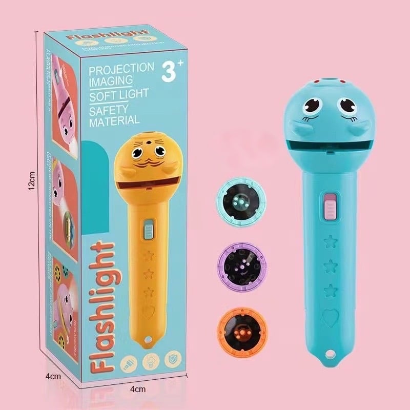 3 Slide Films Projection Torch Light Toy ----24 random patterns