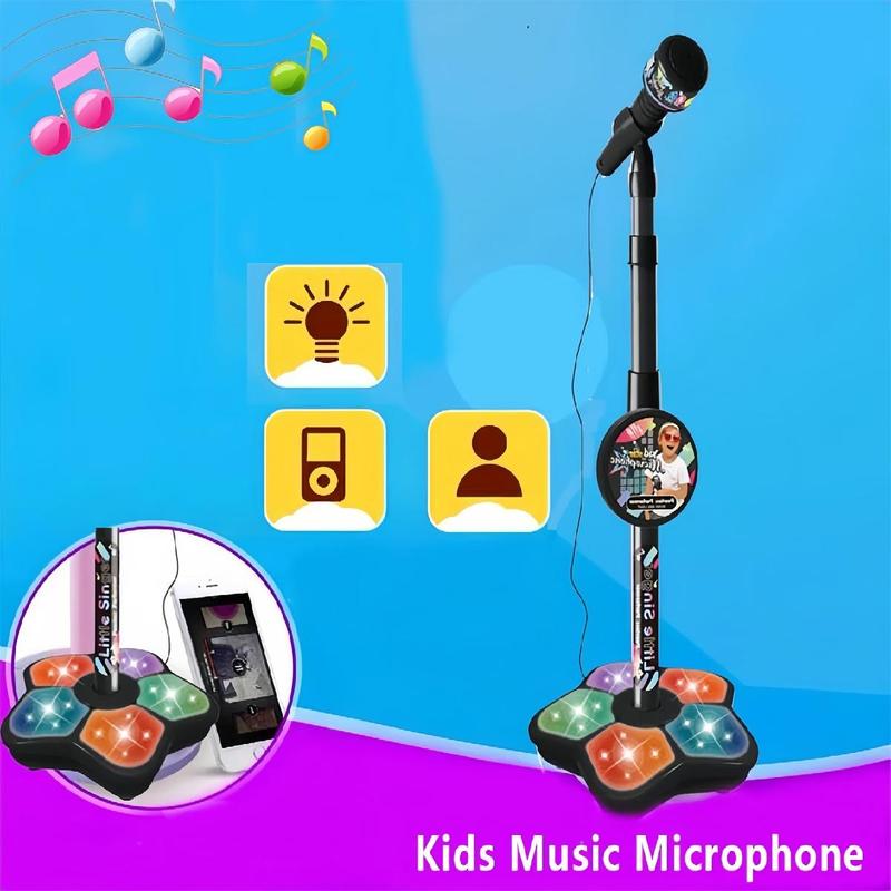 🎅Christmas Hot Sale 50% Off🎁 Microphone Toy, Karaoke Machine Toy with Light🎤