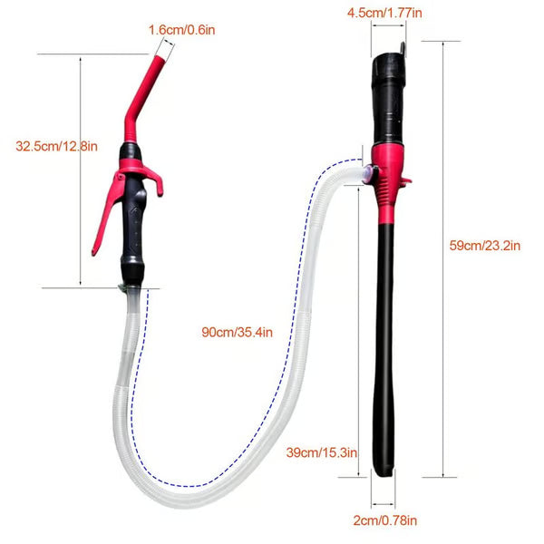 Cordless Fuel Transfer Pump Compatible with DeWalt 20V & Milwaukee 18V Batteries