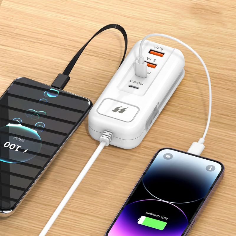 🔌 Christmas Sale 50% OFF|⚡ Fast Charging Power Strip |4-Port Smart Hub with 30-Min Boost & Surge Protection🔋✅