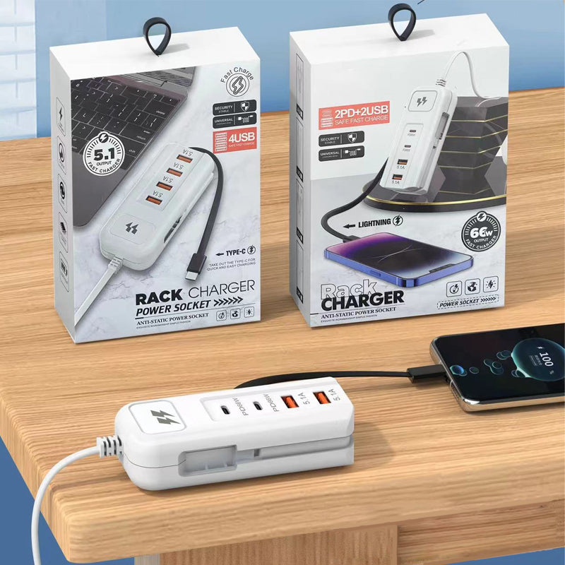🔌 Christmas Sale 50% OFF|⚡ Fast Charging Power Strip |4-Port Smart Hub with 30-Min Boost & Surge Protection🔋✅