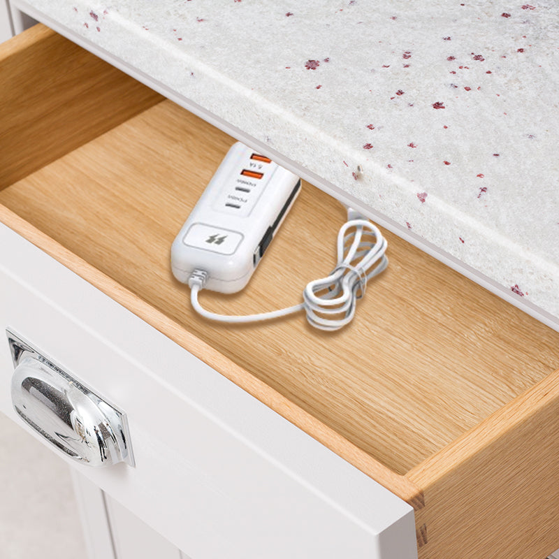 🔌 Christmas Sale 50% OFF|⚡ Fast Charging Power Strip |4-Port Smart Hub with 30-Min Boost & Surge Protection🔋✅