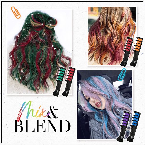 🎅 Christmas sale - 49% off ✨One-time 10-color hair dyeing chalk
