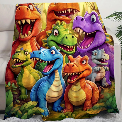 ✨ 49% off on the last day of sale ✨ low smile dinosaur high-definition digital printing flannel