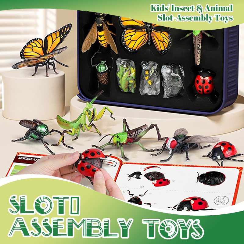 🐞Toys for children with animals and insects to be mounted