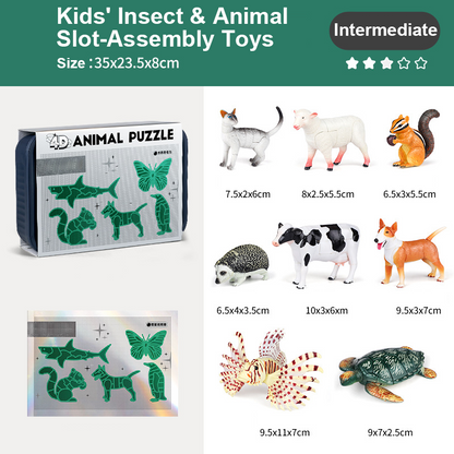 🐞Toys for children with animals and insects to be mounted