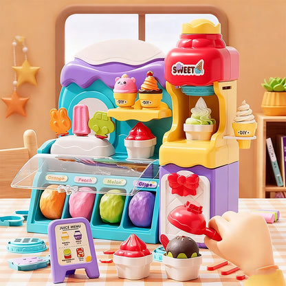 🎄Christmas sale, 50% off🍦✨【DIY ice cream play set for kids】✨ - Creative play set for kids' role - playing and sensory skills, ideal gift!🎁