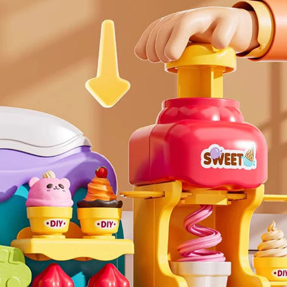 🎄Christmas sale, 50% off🍦✨【DIY ice cream play set for kids】✨ - Creative play set for kids' role - playing and sensory skills, ideal gift!🎁