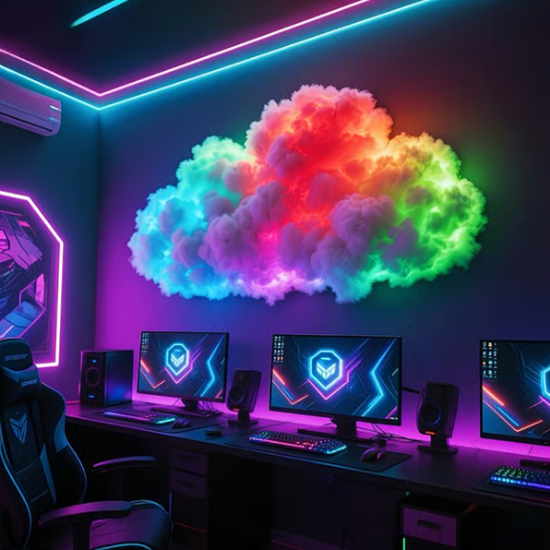 ⏳Limited-time 49% off⏰DIY USB-Powered Thundercloud LED Light Decor🌈☁️