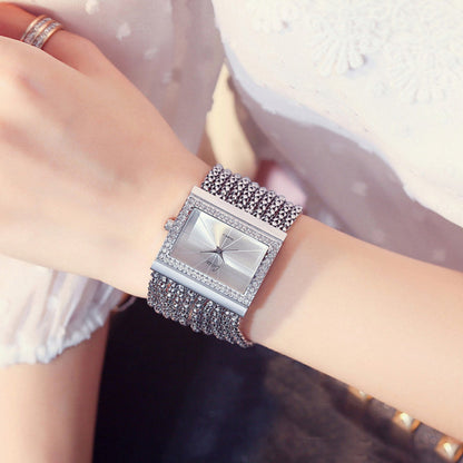 ⏳Time-Limited Special⏰Ladies Rhinestone Quartz Square Watch⌚