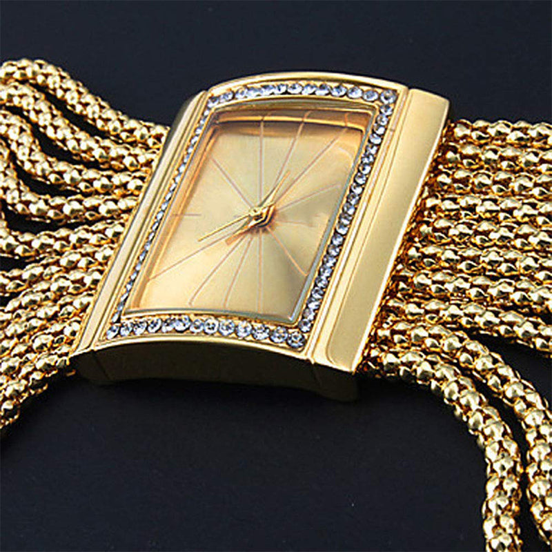 ⏳Time-Limited Special⏰Ladies Rhinestone Quartz Square Watch⌚