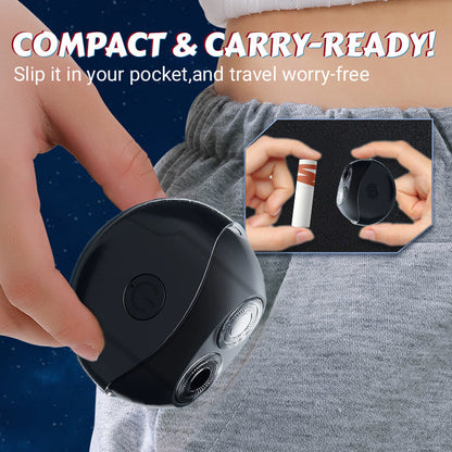 🎉 50% OFF! ✨ Portable multifunctional electric shaver – Dual ring blades, IPX4 waterproof and compact UFO design 🪒⚡