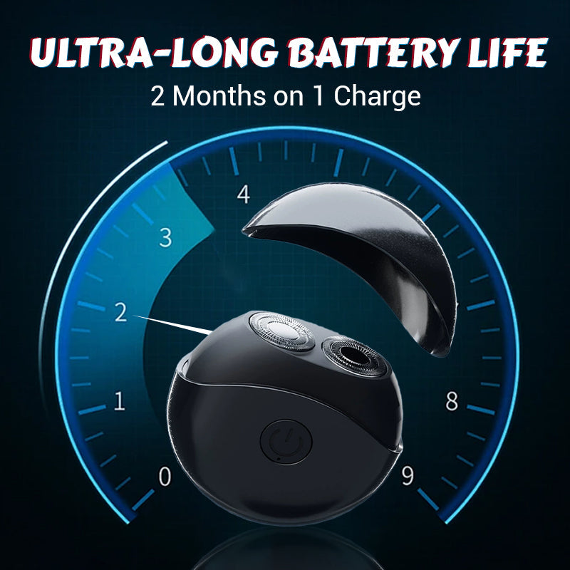 🎉 50% OFF! ✨ Portable multifunctional electric shaver – Dual ring blades, IPX4 waterproof and compact UFO design 🪒⚡