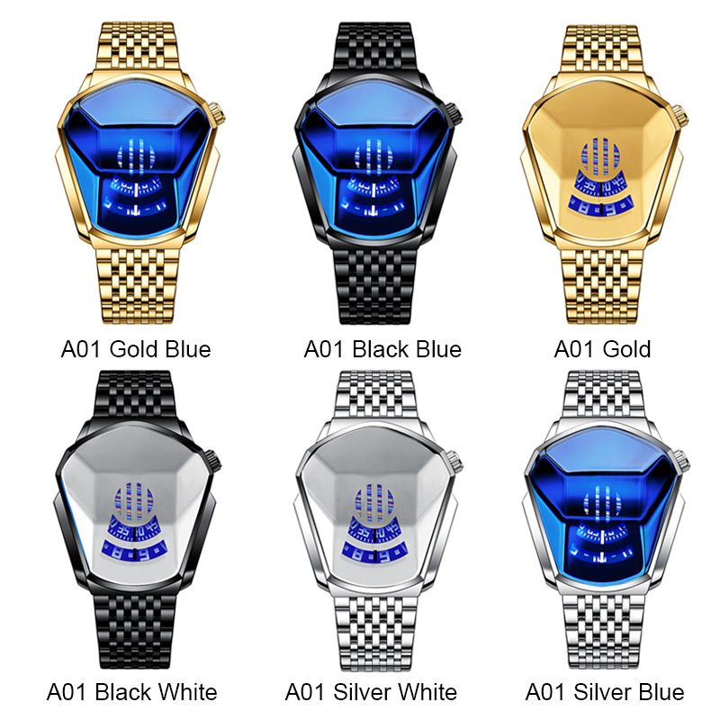 Luxury Mens Racing Sport Rhombus Watch