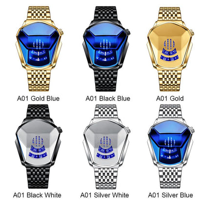 Luxury Mens Racing Sport Rhombus Watch