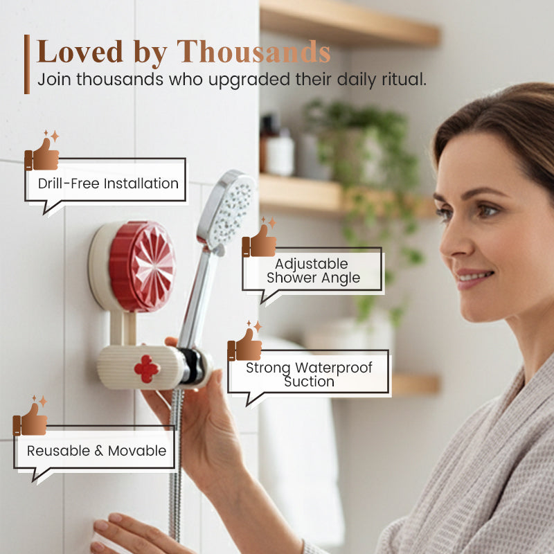 Drill-Free Wall Mount Shower Wand Holder
