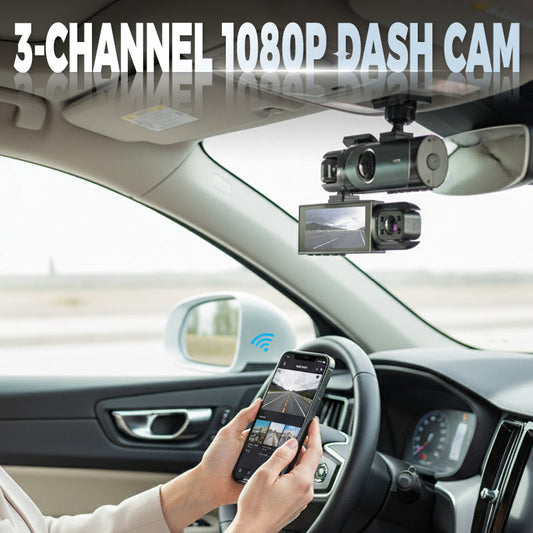 3-Channel 1080P Dash Cam